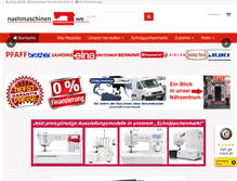 Tablet Screenshot of naehmaschinen-welt.de